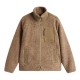 TOMMY HILFIGER</br>Tommy Hilfiger Teddy Fleece Zip Through Jacket MW0MW40420-AFE Ανδρική Ζακέτα Φλις Πούρο