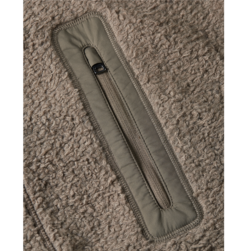 TOMMY HILFIGER</br>Tommy Hilfiger Teddy Fleece Zip Through Jacket MW0MW40420-AFE Ανδρική Ζακέτα Φλις Πούρο