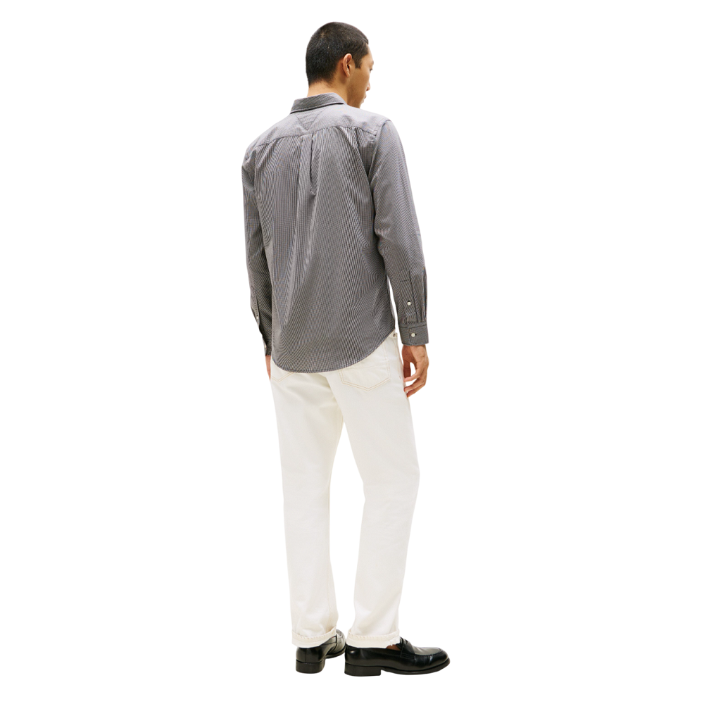 TOMMY HILFIGER</br>Tommy Hilfiger THFlex Poplin Micro Gingham Regular Fit Shirt MW0MW40457-0OG Ανδρικό Πουκάμισο Γκρι TOMMY HILFIGER</br>Tommy Hilfiger THFlex Poplin Micro Gingham Regular Fit Shirt MW0MW40457-0OG Ανδρικό Πουκάμισο Γκρι