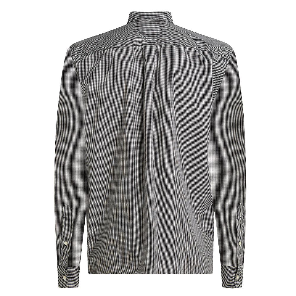 TOMMY HILFIGER</br>Tommy Hilfiger THFlex Poplin Micro Gingham Regular Fit Shirt MW0MW40457-0OG Ανδρικό Πουκάμισο Γκρι TOMMY HILFIGER</br>Tommy Hilfiger THFlex Poplin Micro Gingham Regular Fit Shirt MW0MW40457-0OG Ανδρικό Πουκάμισο Γκρι
