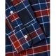 TOMMY HILFIGER</br>Tommy Hilfiger Hero Flannel Tartan Check Regular Fit Shirt MW0MW40473-0MS Ανδρικό Πουκάμισο Μπλε/Μπορντώ Καρό