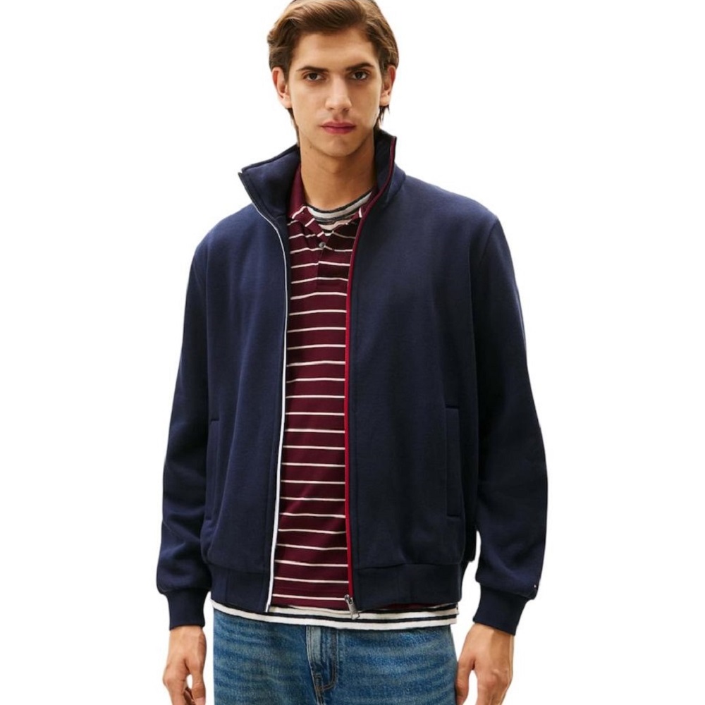 TOMMY HILFIGER</br>Tommy Hilfiger Global Stripe Zip Through Jumper MW0MW40481-DW5 Ανδρική Ζακέτα Φούτερ Μπλε TOMMY HILFIGER</br>Tommy Hilfiger Global Stripe Zip Through Jumper MW0MW40481-DW5 Ανδρική Ζακέτα Φούτερ Μπλε