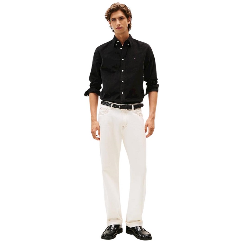 TOMMY HILFIGER</br>Tommy Hilfiger Solid Corduroy Regular Fit Shirt MW0MW40486-BDS Ανδρικό Πουκάμισο Κοτλέ Μαύρο TOMMY HILFIGER</br>Tommy Hilfiger Solid Corduroy Regular Fit Shirt MW0MW40486-BDS Ανδρικό Πουκάμισο Κοτλέ Μαύρο