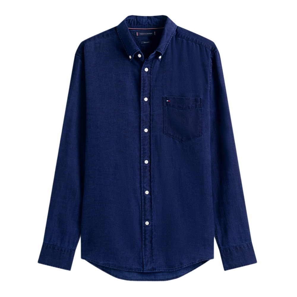 TOMMY HILFIGER</br>Tommy Hilfiger Flannel Indigo Regular Fit Shirt MW0MW40499-0GY Ανδρικό Πουκάμισο Μπλε TOMMY HILFIGER</br>Tommy Hilfiger Flannel Indigo Regular Fit Shirt MW0MW40499-0GY Ανδρικό Πουκάμισο Μπλε