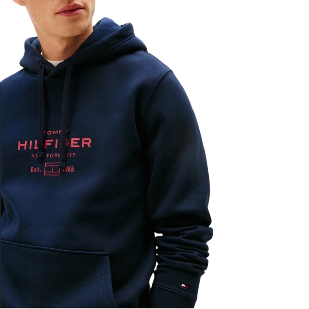 TOMMY HILFIGER</br>Tommy Hilfiger Oval Graphic Hoodie MW0MW40864-DW5 Ανδρικό Φούτερ Μπλε