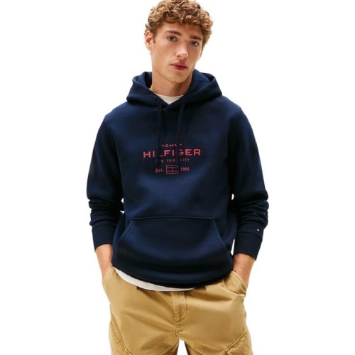 Tommy Hilfiger Oval Graphic Hoodie MW0MW40864-DW5 Ανδρικό Φούτερ Μπλε Tommy Hilfiger Oval Graphic Hoodie MW0MW40864-DW5 Ανδρικό Φούτερ Μπλε