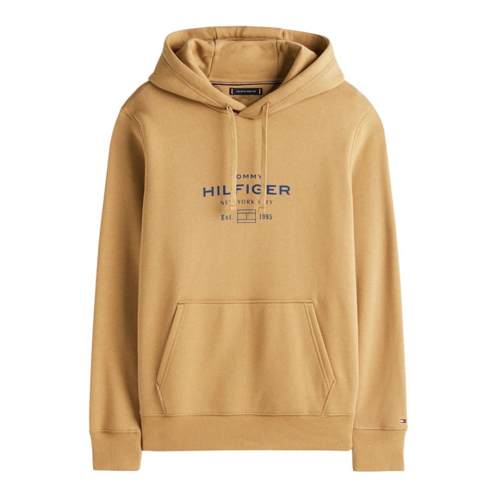 TOMMY HILFIGER</br>Tommy Hilfiger Oval Graphic Hoodie MW0MW40864-GV7 Ανδρικό Φούτερ Κάμελ