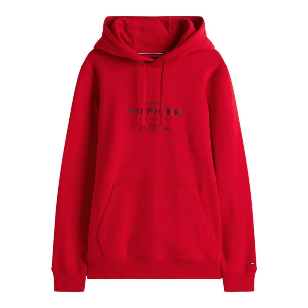 TOMMY HILFIGER</br>Tommy Hilfiger Oval Graphic Hoodie MW0MW40864-XLD Ανδρικό Φούτερ Κόκκινο TOMMY HILFIGER</br>Tommy Hilfiger Oval Graphic Hoodie MW0MW40864-XLD Ανδρικό Φούτερ Κόκκινο