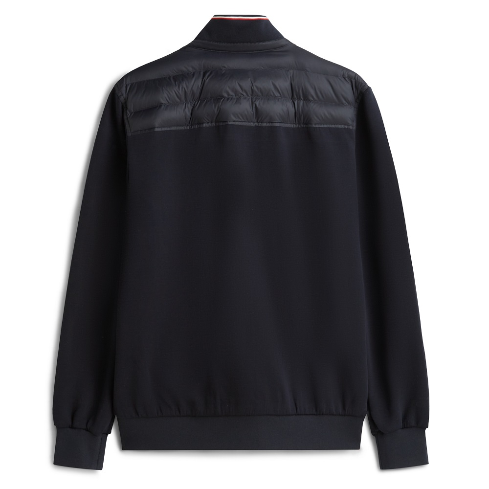 TOMMY HILFIGER</br>Tommy Hilfiger Mix Media Essential RWB Stand Collar Quilted Zip Through Sweatshirt MW0MW41329-DW5 Ανδρικό Μπουφάν Μπλε