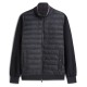 TOMMY HILFIGER</br>Tommy Hilfiger Mix Media Essential RWB Stand Collar Quilted Zip Through Sweatshirt MW0MW41329-DW5 Ανδρικό Μπουφάν Μπλε