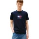 TOMMY HILFIGER</br>Tommy Hilfiger Linear Flag Graphic Tee MW0MW41338-DW5 Ανδρικό T-shirt Μπλε Regular