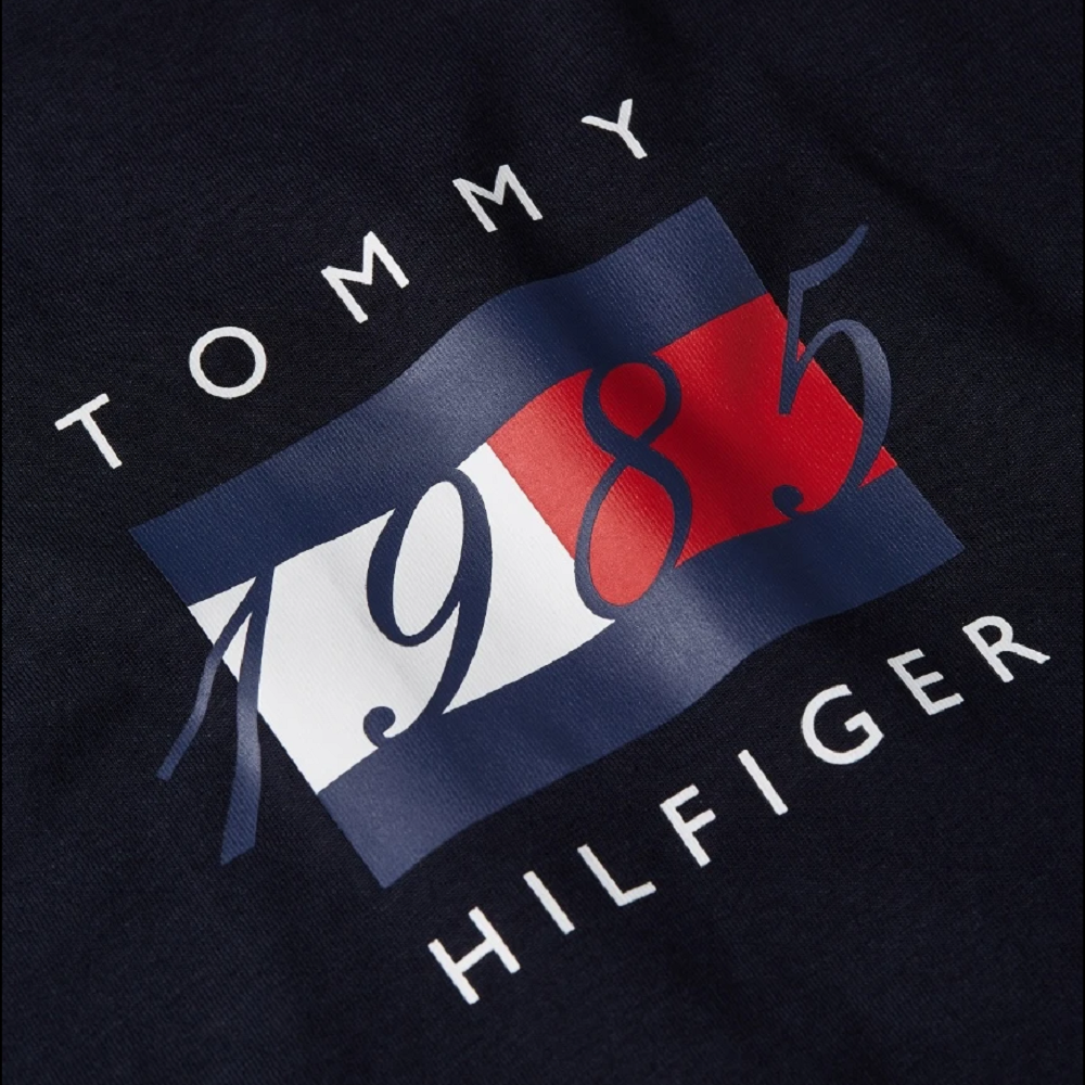 TOMMY HILFIGER</br>Tommy Hilfiger Linear Flag Graphic Tee MW0MW41338-DW5 Ανδρικό T-shirt Μπλε Regular