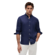 TOMMY HILFIGER</br>Tommy Hilfiger Pigment Dyed Solid Linen Regular Shirt MW0MW41530-DCC Ανδρικό Πουκάμισο Μπλε Λινό