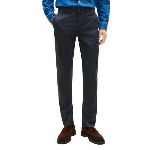 Tommy Hilfiger Bleecker Printed Structure Slim Fit Chino MW0MW41924-DW5 Ανδρικό Παντελόνι Μπλε