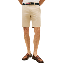 TOMMY HILFIGER</br>Tommy Hilfiger Denton 9.5 Inch Slim Fit Belted Chino Shorts MW0MW42349-RBT Ανδρική Βερμούδα Μπεζ