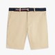 TOMMY HILFIGER</br>Tommy Hilfiger Denton 9.5 Inch Slim Fit Belted Chino Shorts MW0MW42349-RBT Ανδρική Βερμούδα Μπεζ