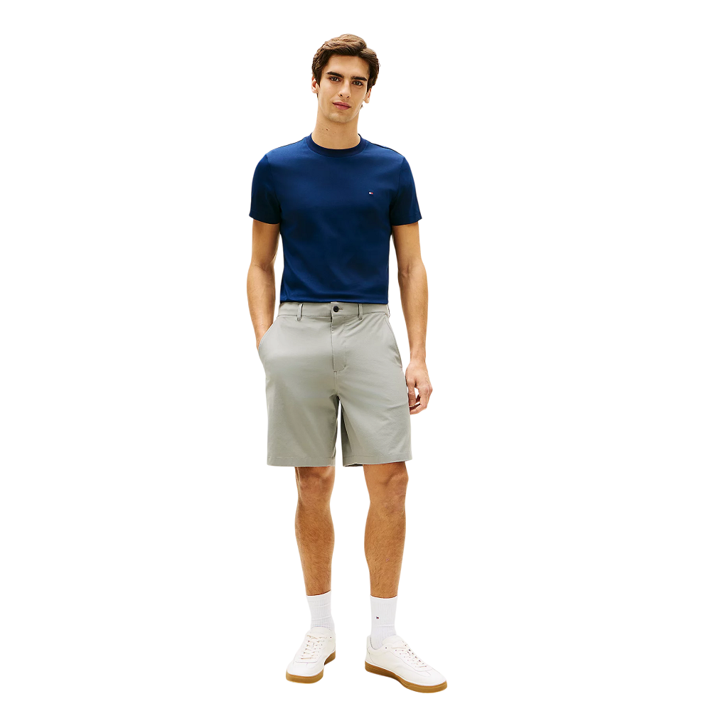 TOMMY HILFIGER</br>Tommy Hilfiger Dover 8 Inch Regular Fit Chino Shorts MW0MW42354-PR2 Ανδρική Βερμούδα Γκρι