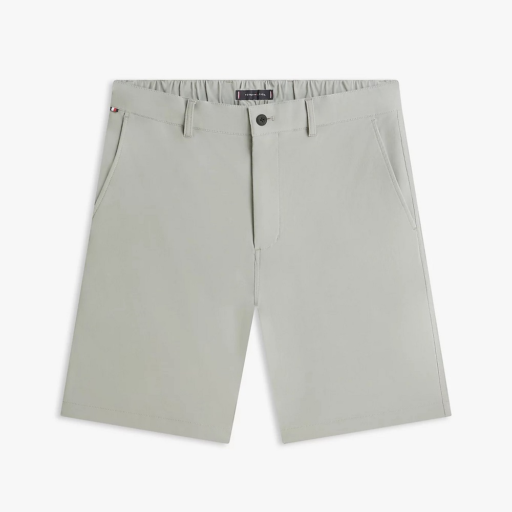 TOMMY HILFIGER</br>Tommy Hilfiger Dover 8 Inch Regular Fit Chino Shorts MW0MW42354-PR2 Ανδρική Βερμούδα Γκρι