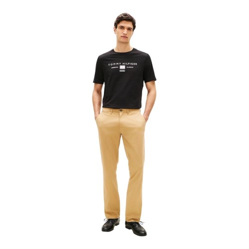 Tommy Hilfiger Brand Love Mono Stack Tee MW0MW42365-BDS Ανδρικό T-shirt Μαύρο Regular