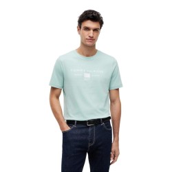 TOMMY HILFIGER</br>Tommy Hilfiger Brand Love Mono Stack Tee MW0MW42365-MAI Ανδρικό T-shirt Βεραμάν Regular