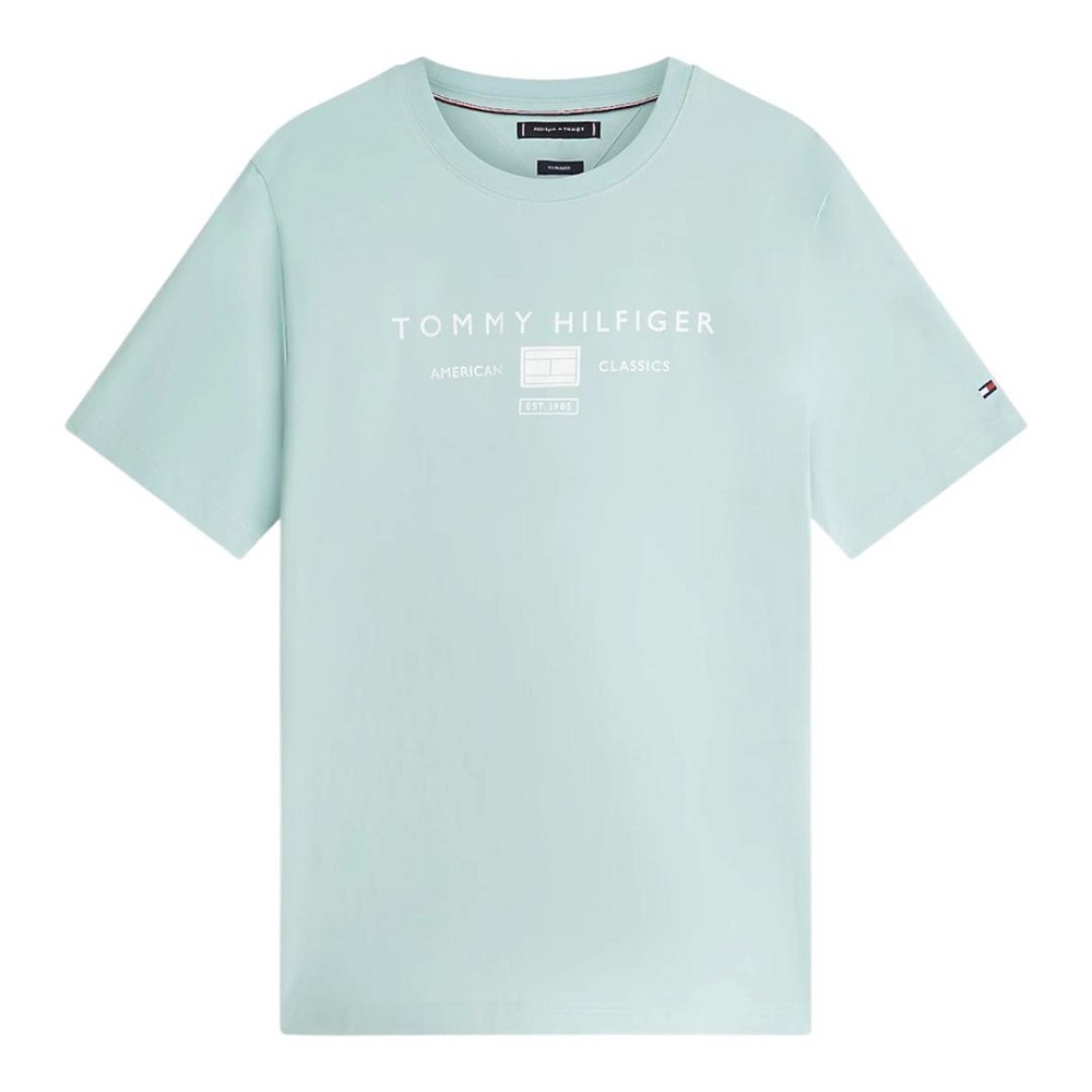 TOMMY HILFIGER</br>Tommy Hilfiger Brand Love Mono Stack Tee MW0MW42365-MAI Ανδρικό T-shirt Βεραμάν Regular