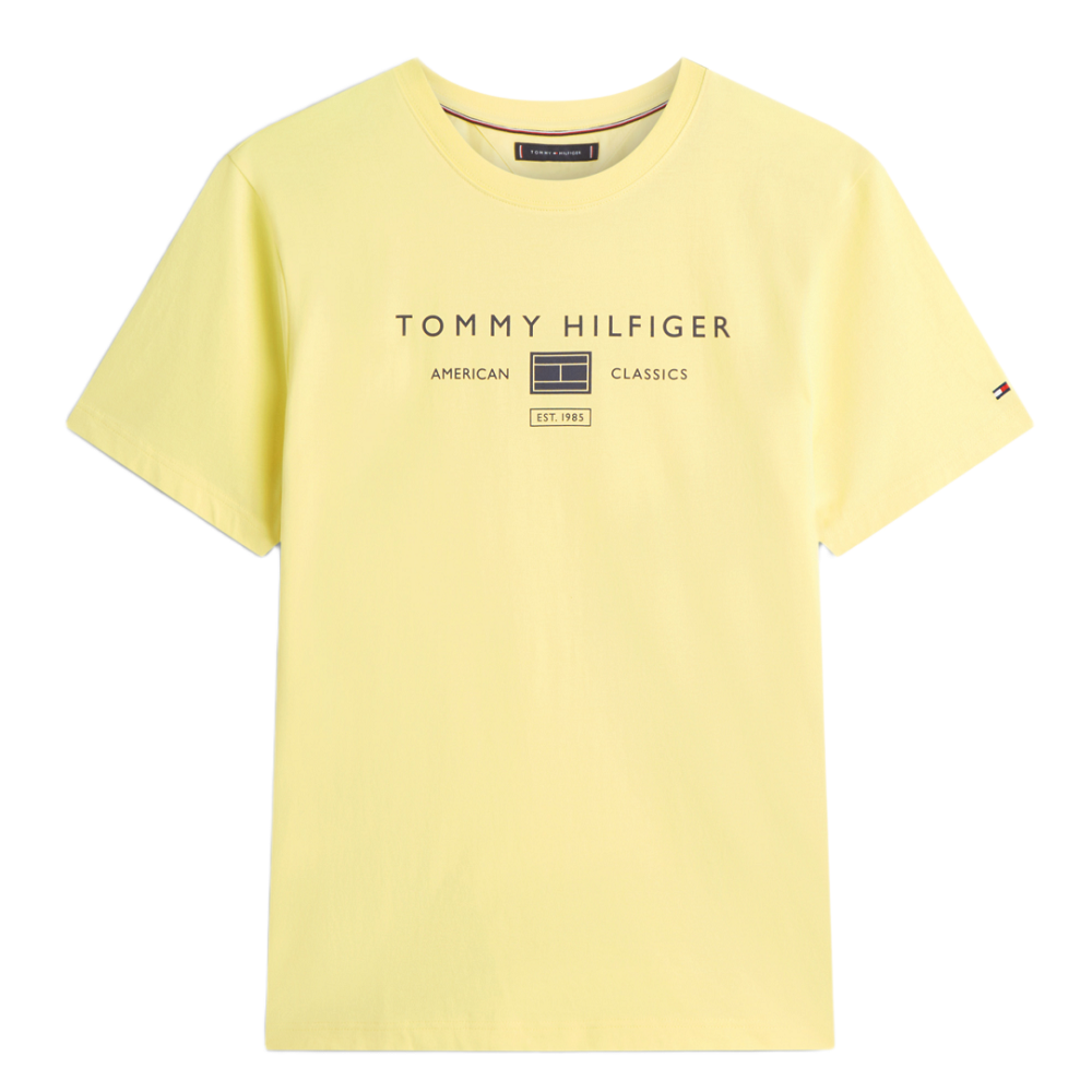 TOMMY HILFIGER</br>Tommy Hilfiger Brand Love Mono Stack Tee MW0MW42365-ZF0 Ανδρικό T-shirt Κίτρινο Regular