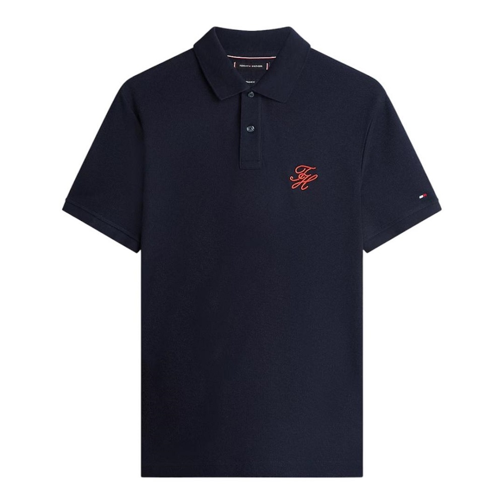 TOMMY HILFIGER</br>Tommy Hilfiger MW0MW43046-DW5 Ανδρικό Polo T-shirt Μπλε Regular