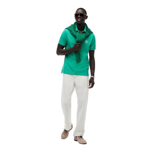 Tommy Hilfiger MW0MW43046-L3W Ανδρικό Polo T-shirt Πράσινο Regular