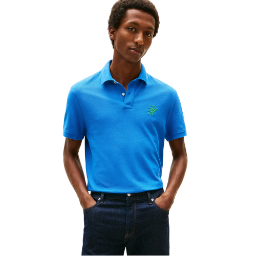 Tommy Hilfiger MW0MW43046-C4U Ανδρικό Polo T-shirt Γαλάζιο Regular