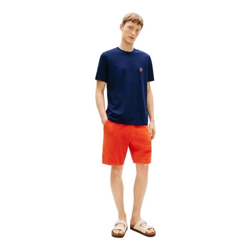 Tommy Hilfiger Script Monogram Swimshop Tee MW0MW43066-DCC Ανδρικό T-shirt Μπλε Regular