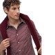 TOMMY HILFIGER</br>Tommy Hilfiger THFlex Hairline Stripe Poplin Regular Shirt MW0MW44571-0EV Ανδρικό Πουκάμισο Μπορντώ/Λευκό Ριγέ