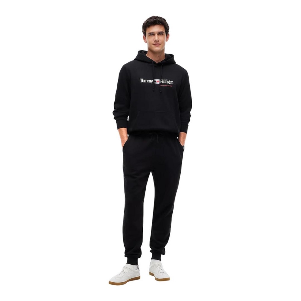 TOMMY HILFIGER</br>Tommy Hilfiger RWB Graphic Regular Fleece Hoodie MW0MW44935-BDS Ανδρικό Φούτερ Μαύρο TOMMY HILFIGER</br>Tommy Hilfiger RWB Graphic Regular Fleece Hoodie MW0MW44935-BDS Ανδρικό Φούτερ Μαύρο