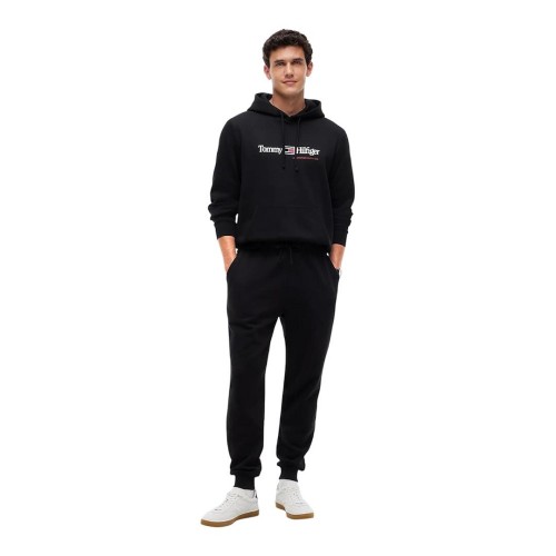Tommy Hilfiger RWB Graphic Regular Fleece Hoodie MW0MW44935-BDS Ανδρικό Φούτερ Μαύρο