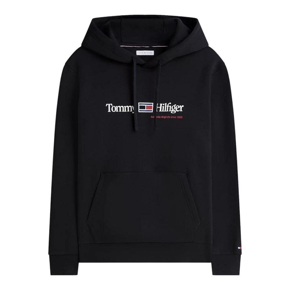 TOMMY HILFIGER</br>Tommy Hilfiger RWB Graphic Regular Fleece Hoodie MW0MW44935-BDS Ανδρικό Φούτερ Μαύρο TOMMY HILFIGER</br>Tommy Hilfiger RWB Graphic Regular Fleece Hoodie MW0MW44935-BDS Ανδρικό Φούτερ Μαύρο