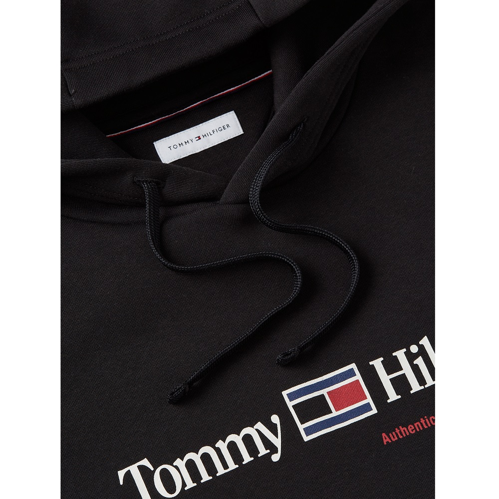 TOMMY HILFIGER</br>Tommy Hilfiger RWB Graphic Regular Fleece Hoodie MW0MW44935-BDS Ανδρικό Φούτερ Μαύρο TOMMY HILFIGER</br>Tommy Hilfiger RWB Graphic Regular Fleece Hoodie MW0MW44935-BDS Ανδρικό Φούτερ Μαύρο