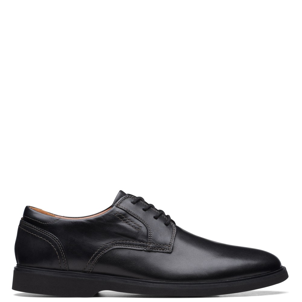 CLARKS</br>Ανδρικά Δετά Παπούτσια Μαύρο Δέρμα MALWOOD LACE Clarks CLARKS</br>Ανδρικά Δετά Παπούτσια Μαύρο Δέρμα MALWOOD LACE Clarks