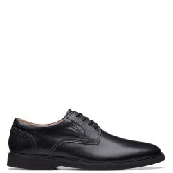 Ανδρικά Δετά Παπούτσια Μαύρο Δέρμα MALWOOD LACE Clarks