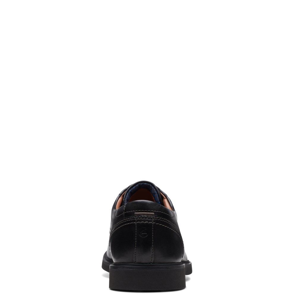 CLARKS</br>Ανδρικά Δετά Παπούτσια Μαύρο Δέρμα MALWOOD LACE Clarks CLARKS</br>Ανδρικά Δετά Παπούτσια Μαύρο Δέρμα MALWOOD LACE Clarks