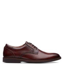 Ανδρικά Δετά Παπούτσια Καφέ Δέρμα MALWOOD LACE Clarks