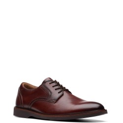 Ανδρικά Δετά Παπούτσια Καφέ Δέρμα MALWOOD LACE Clarks