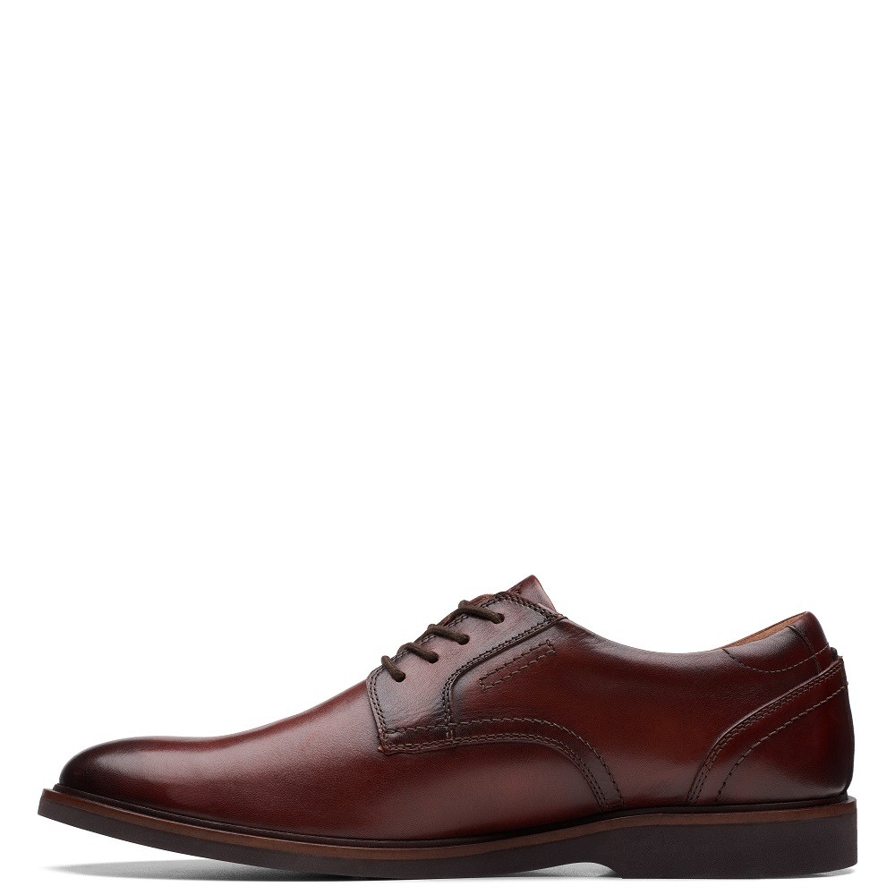 CLARKS</br>Ανδρικά Δετά Παπούτσια Καφέ Δέρμα MALWOOD LACE Clarks CLARKS</br>Ανδρικά Δετά Παπούτσια Καφέ Δέρμα MALWOOD LACE Clarks