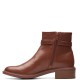CLARKS</br>Γυναικεία Μποτάκια Ταμπά Δέρμα MAYE GRACE CLARKS</br>Γυναικεία Μποτάκια Ταμπά Δέρμα MAYE GRACE