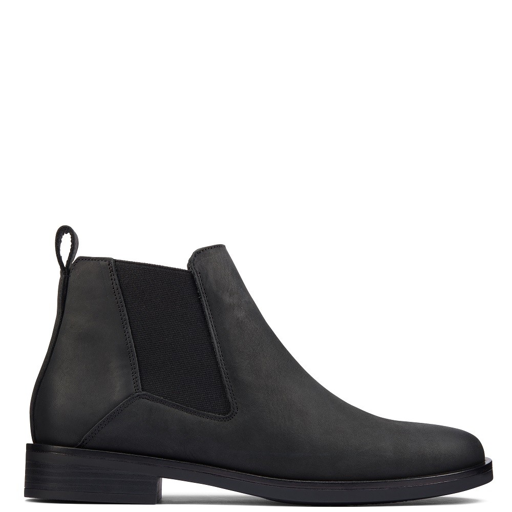 CLARKS</br>Γυναικεία Μποτάκια Μαύρο Δέρμα MEMI TOP Clarks
