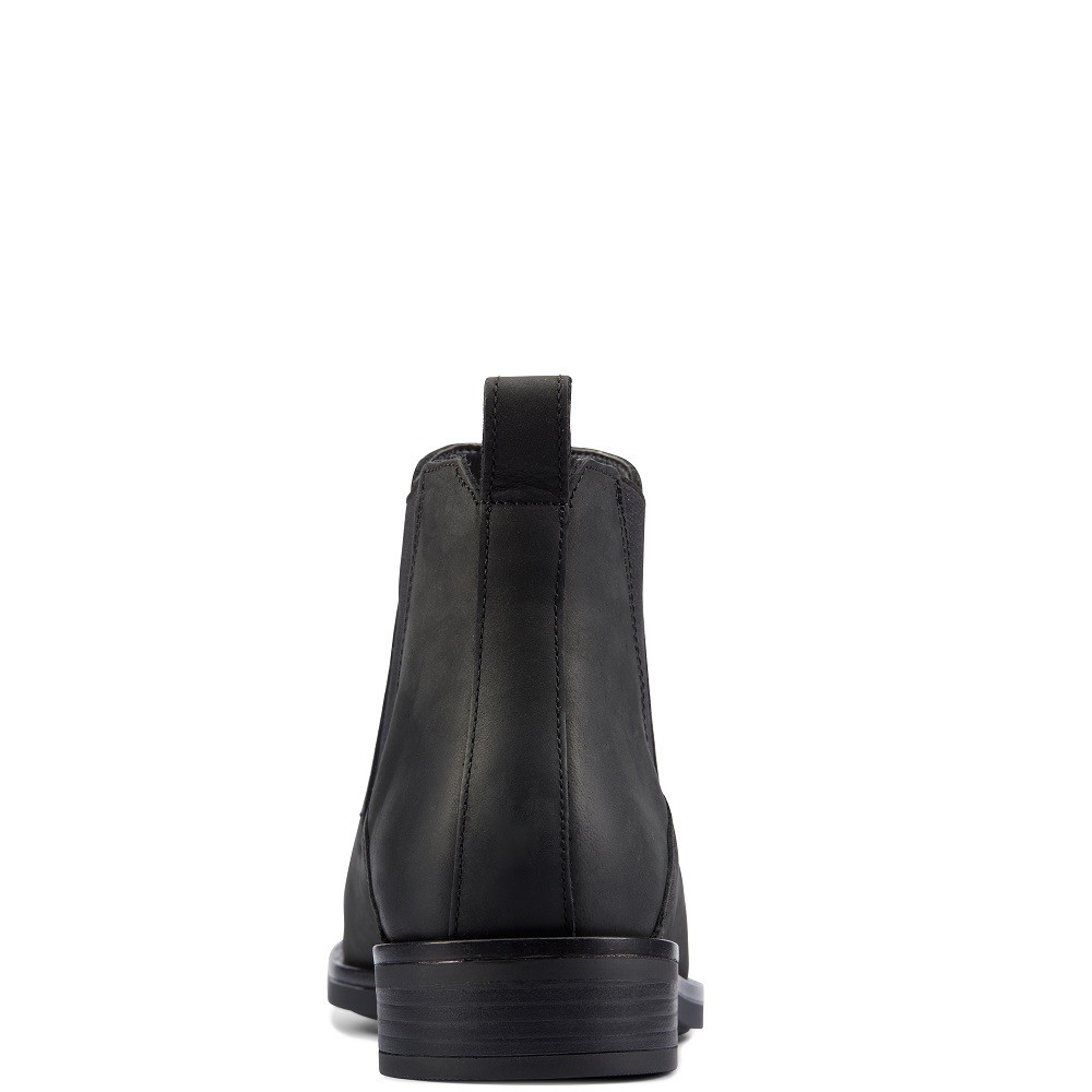 CLARKS</br>Γυναικεία Μποτάκια Μαύρο Δέρμα MEMI TOP Clarks