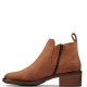 CLARKS</br>Γυναικεία Μποτάκια Ταμπά Δέρμα MEMI ZIP Clarks CLARKS</br>Γυναικεία Μποτάκια Ταμπά Δέρμα MEMI ZIP Clarks