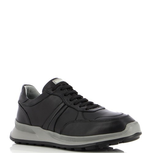 Ανδρικά Sneakers Μαύρο Δέρμα N6446(6298) SPORTY Boss