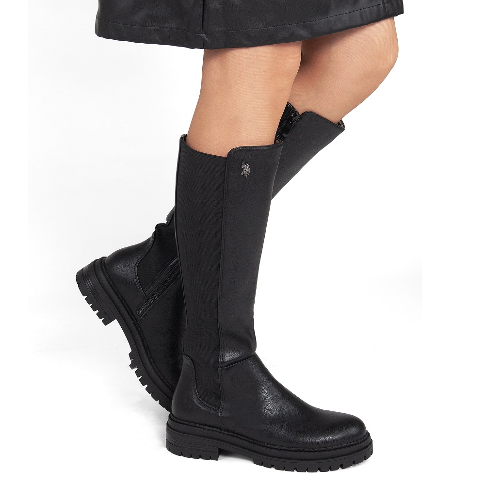 U.S. POLO ASSN.</br>U.S. Polo Assn. NIKITA005-BLK Γυναικείες Μπότες Μαύρο U.S. POLO ASSN.</br>U.S. Polo Assn. NIKITA005-BLK Γυναικείες Μπότες Μαύρο