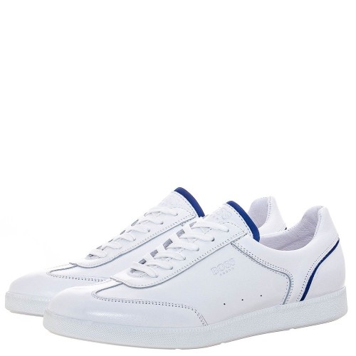 Ανδρικά Sneakers Λευκό Δέρμα NP236 TOP Boss Ανδρικά Sneakers Λευκό Δέρμα NP236 TOP Boss