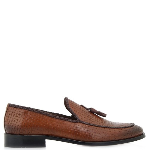 Ανδρικά Μοκασίνια Ταμπά Δέρμα Πλεκτό NZ-1726 Lorenzo Russo Ανδρικά Μοκασίνια Ταμπά Δέρμα Πλεκτό NZ-1726 Lorenzo Russo