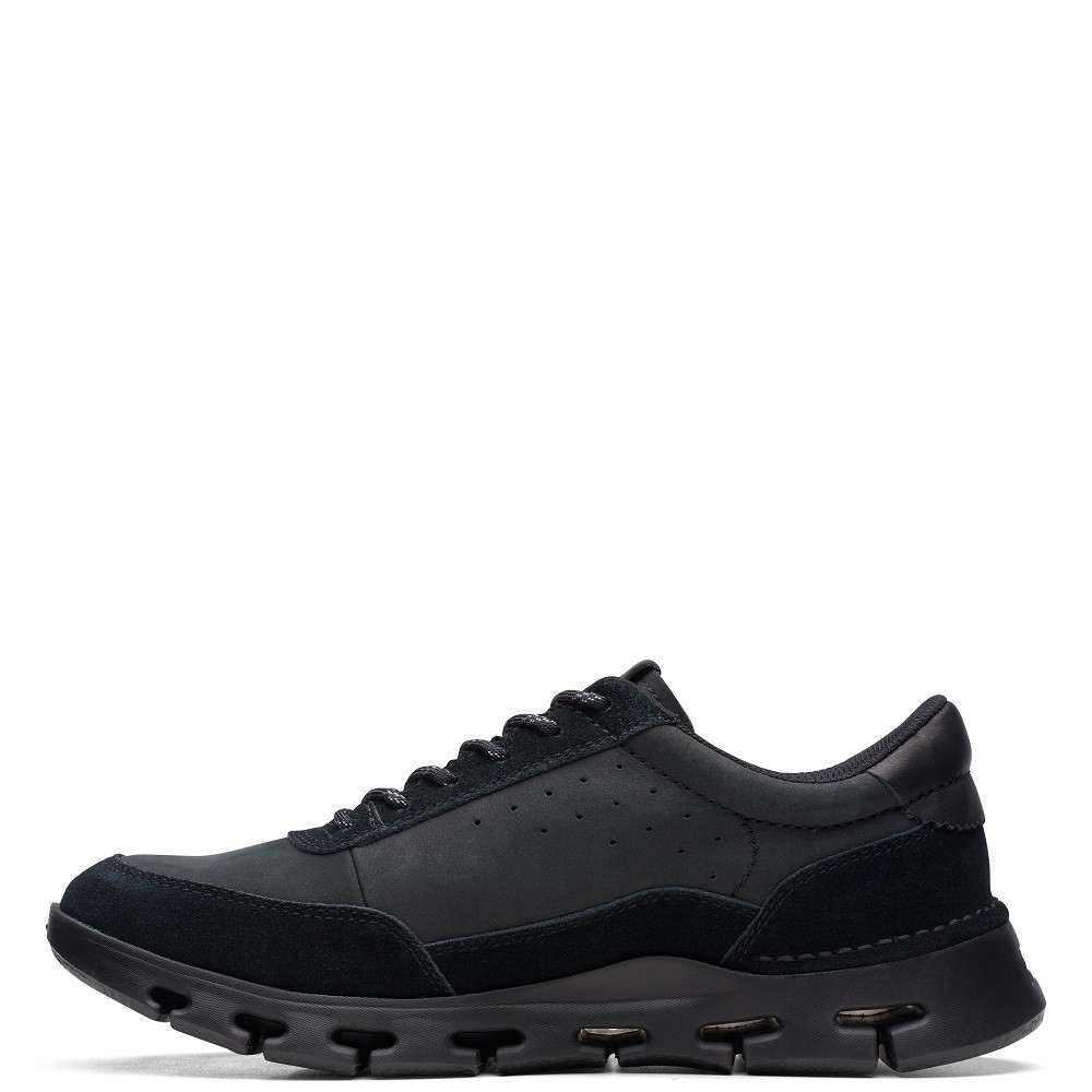 CLARKS</br>Ανδρικά Sneakers Μαύρο Δέρμα NATURE X ONE Clarks CLARKS</br>Ανδρικά Sneakers Μαύρο Δέρμα NATURE X ONE Clarks